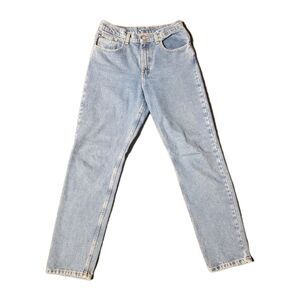 Vintage Polo Jeans Company RL Womens 30x31 High Rise Mom Jeans Light Wash 90s